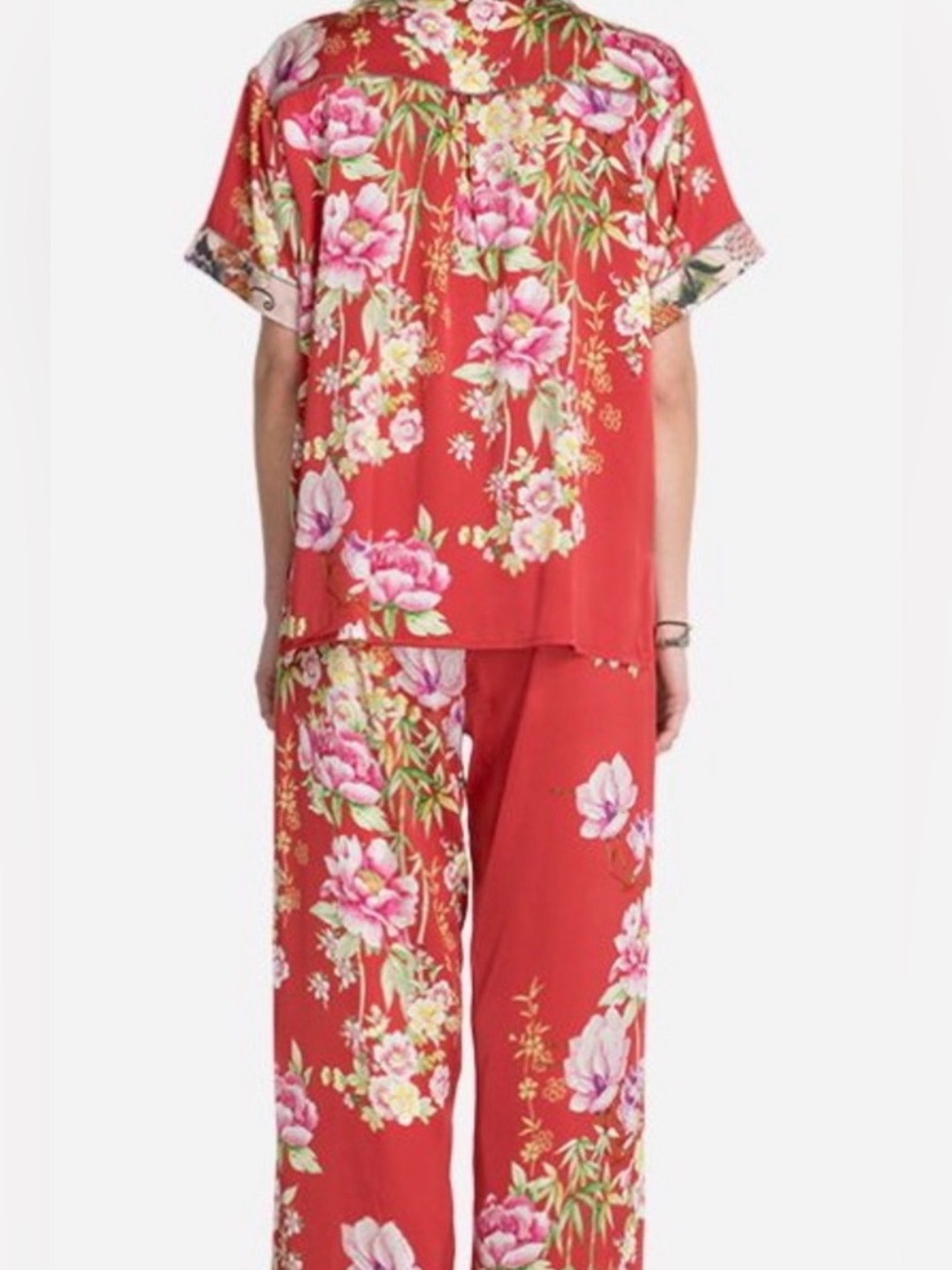 Johnny Was NWT Nailah Silk blend Pajama 3pc Set - Picture 3 of 16